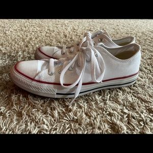 white traditional converse